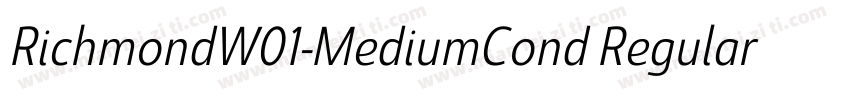 RichmondW01-MediumCond Regular字体转换